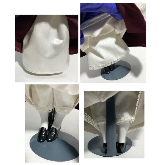 Anna Rhode Island Franklin Heirloom Doll Little Maids 13 Colonies Porcelain 1984 - Picture 8 of 12